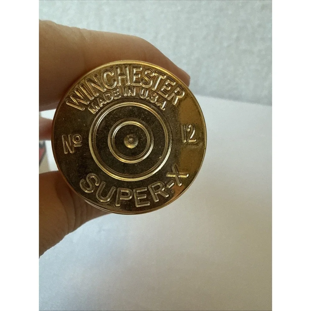 Vtg Avon Good Shot Winchester Super X Shotgun Shell Bottle Yellow Decanter W/Box